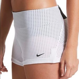 Nike White Mesh Swim Shorts